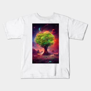 Celestial Tree of Life Kids T-Shirt